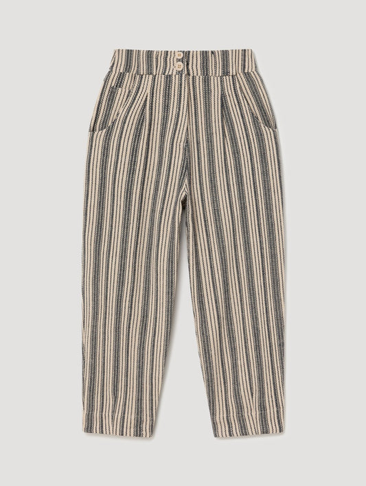 SKATIE Rustic Fabric Trousers in Navy