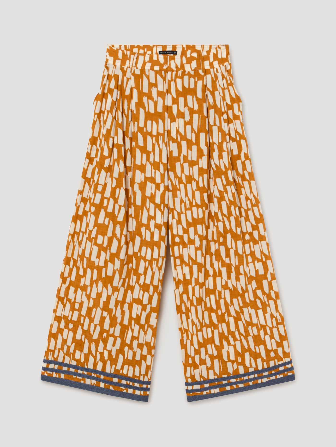 Printed Cotton Trousers in honey from Skatie