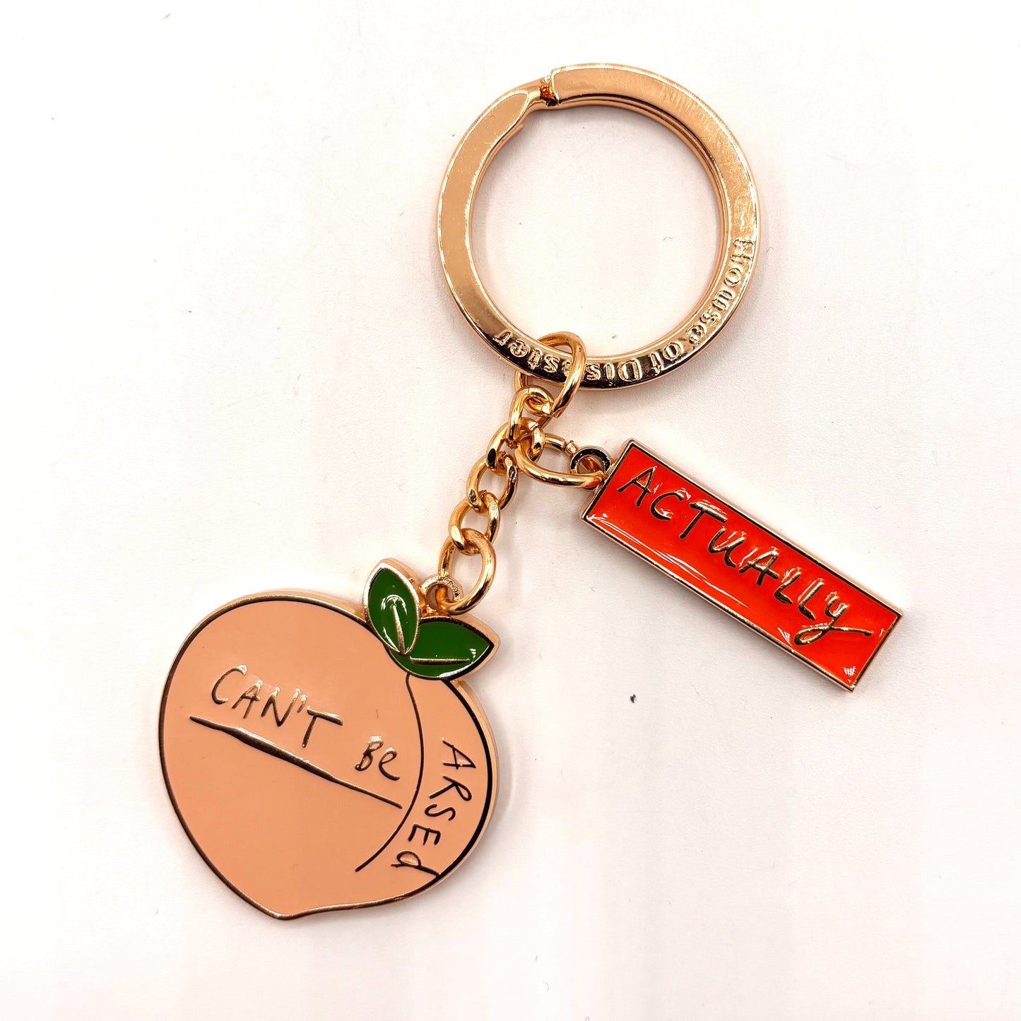 House of Disaster Small talk 'Can't be arsed' Keyring