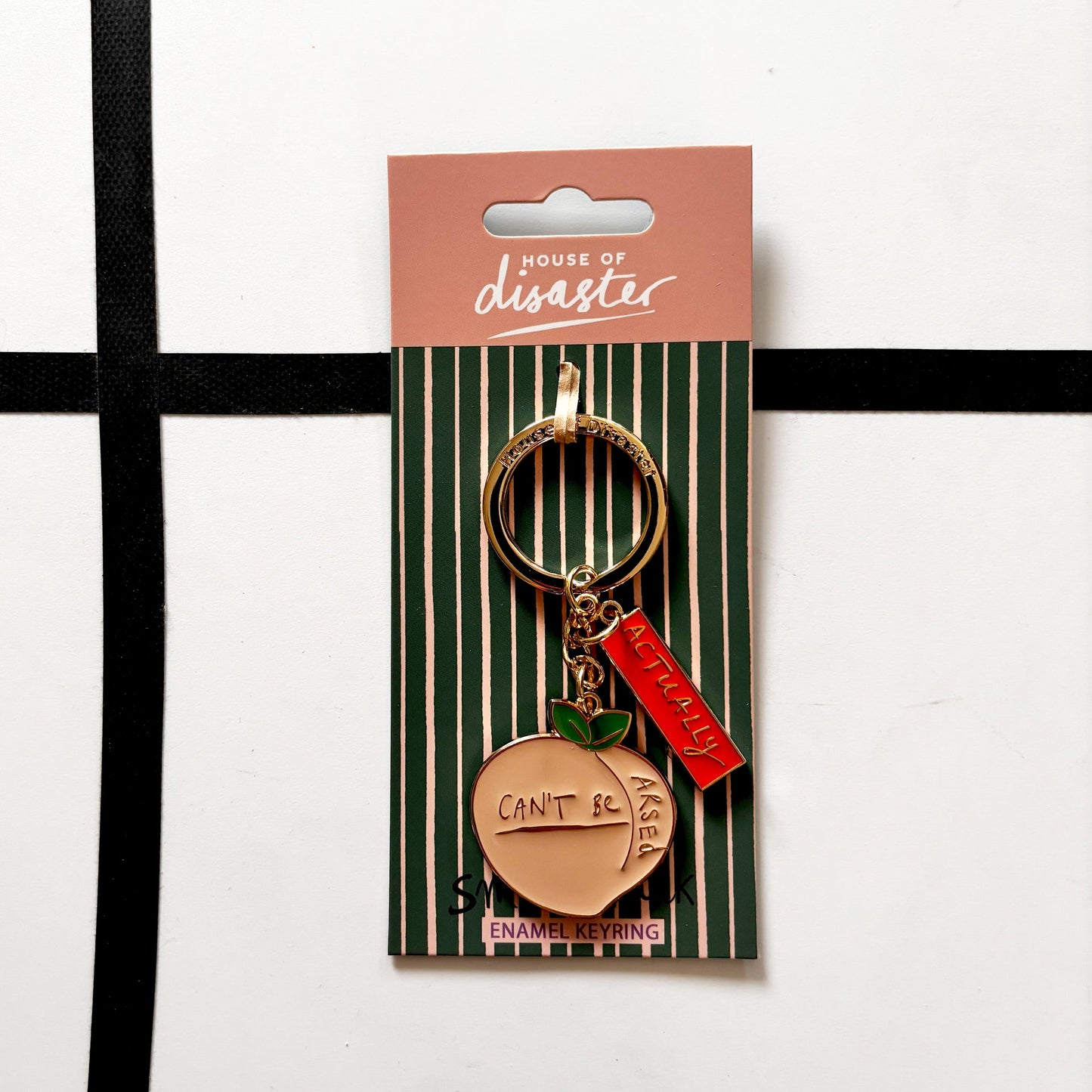 House of Disaster Small talk 'Can't be arsed' Keyring