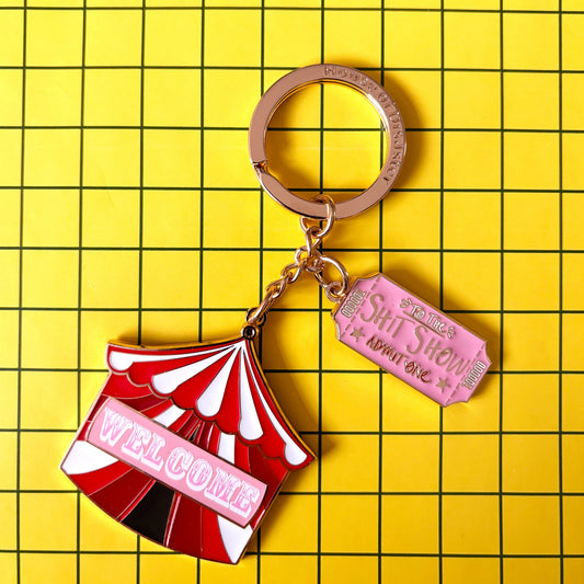 House of Disaster Small Talk 'Welcome to the shit show' Keyring