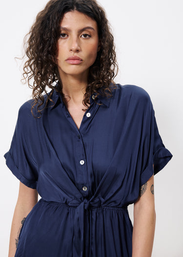 FRNCH Estee Dress in Blue Marine