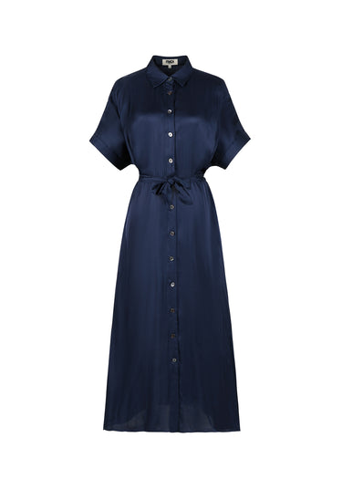 FRNCH Estee Dress in Blue Marine