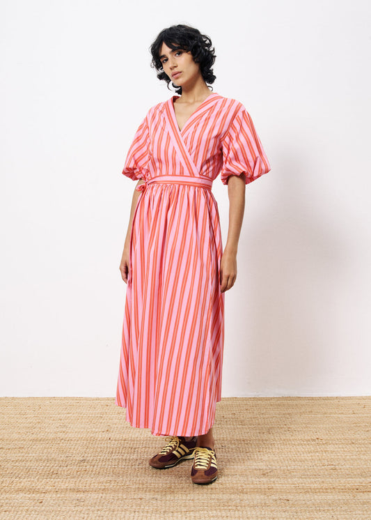 FRNCH Edmonise striped Dress in Rose