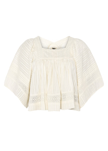 FRNCH Patricie Blouse in Cream