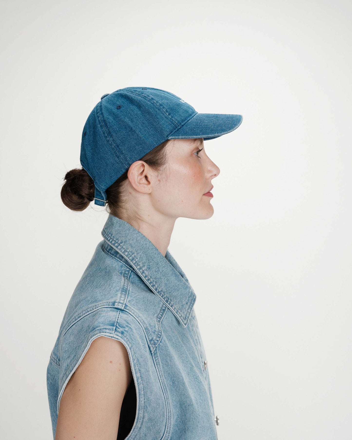 Grace & Mila Slimane Baseball Cap in Medium Blue
