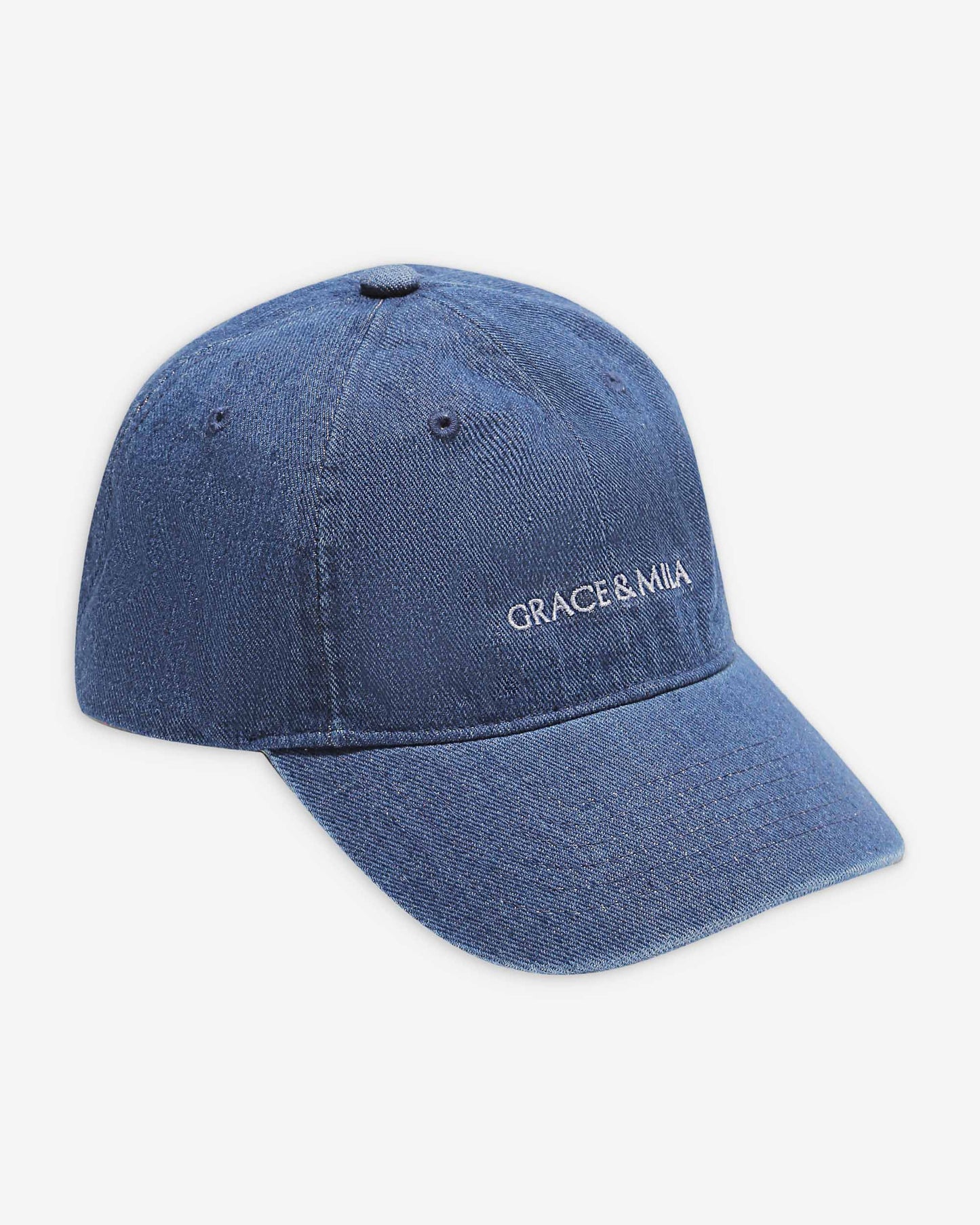 Grace & Mila Slimane Baseball Cap in Medium Blue