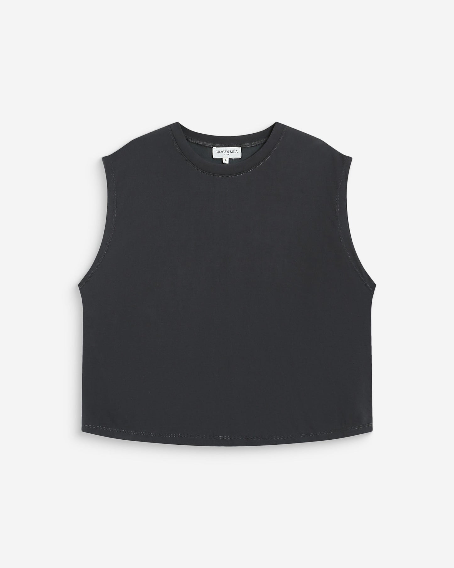 Grace & Mila Rimbaud Modal Wide T-shirt in Carbon