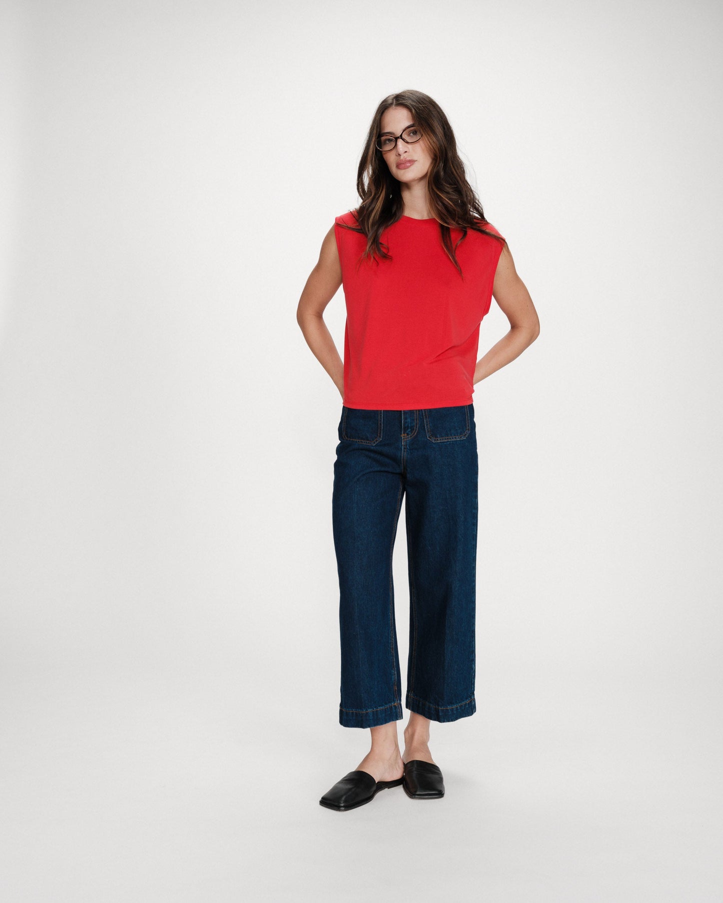 Grace & Mila Rimbaud Modal Wide T-shirt in Fuchsia