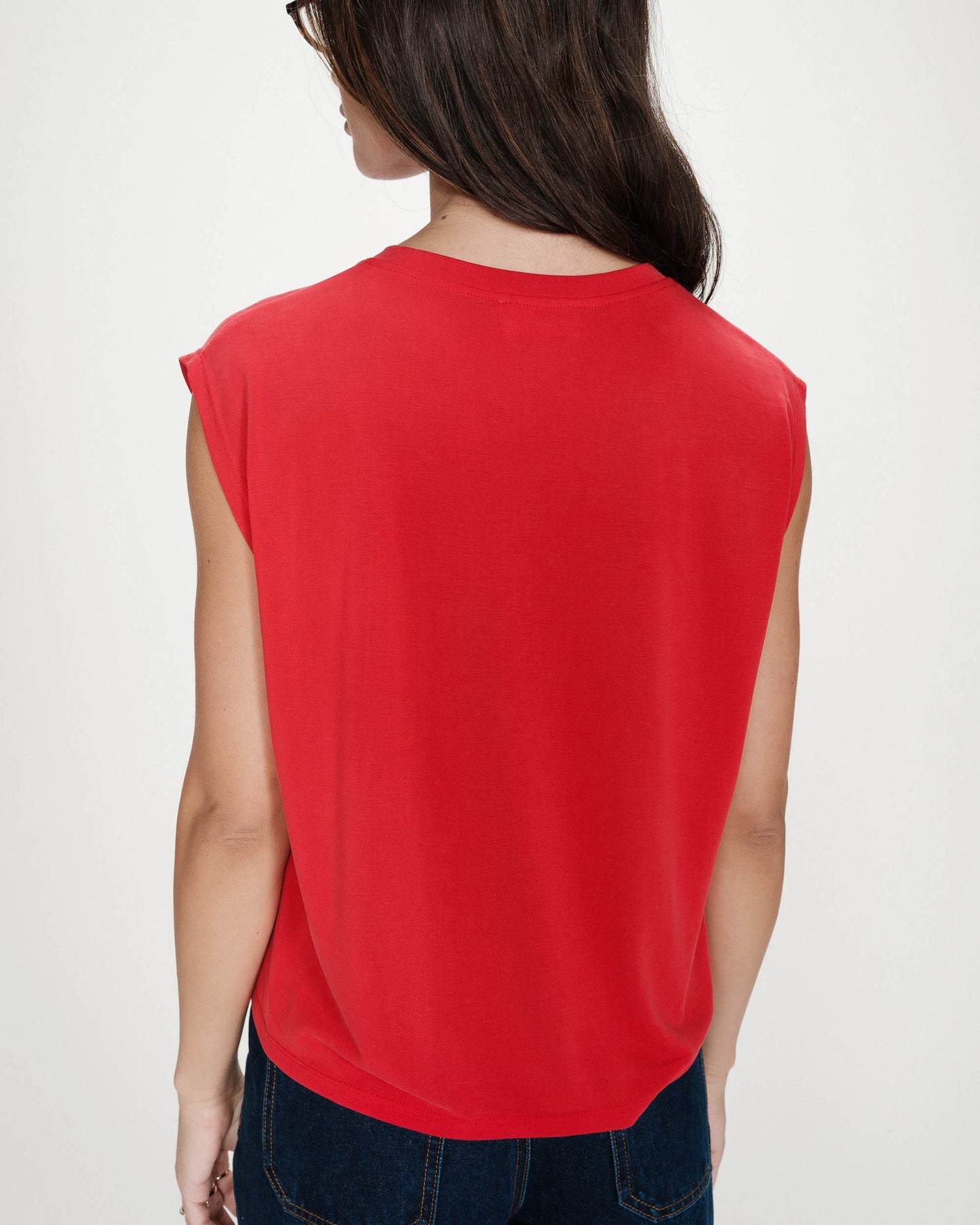 Grace & Mila Rimbaud Modal Wide T-shirt in Fuchsia