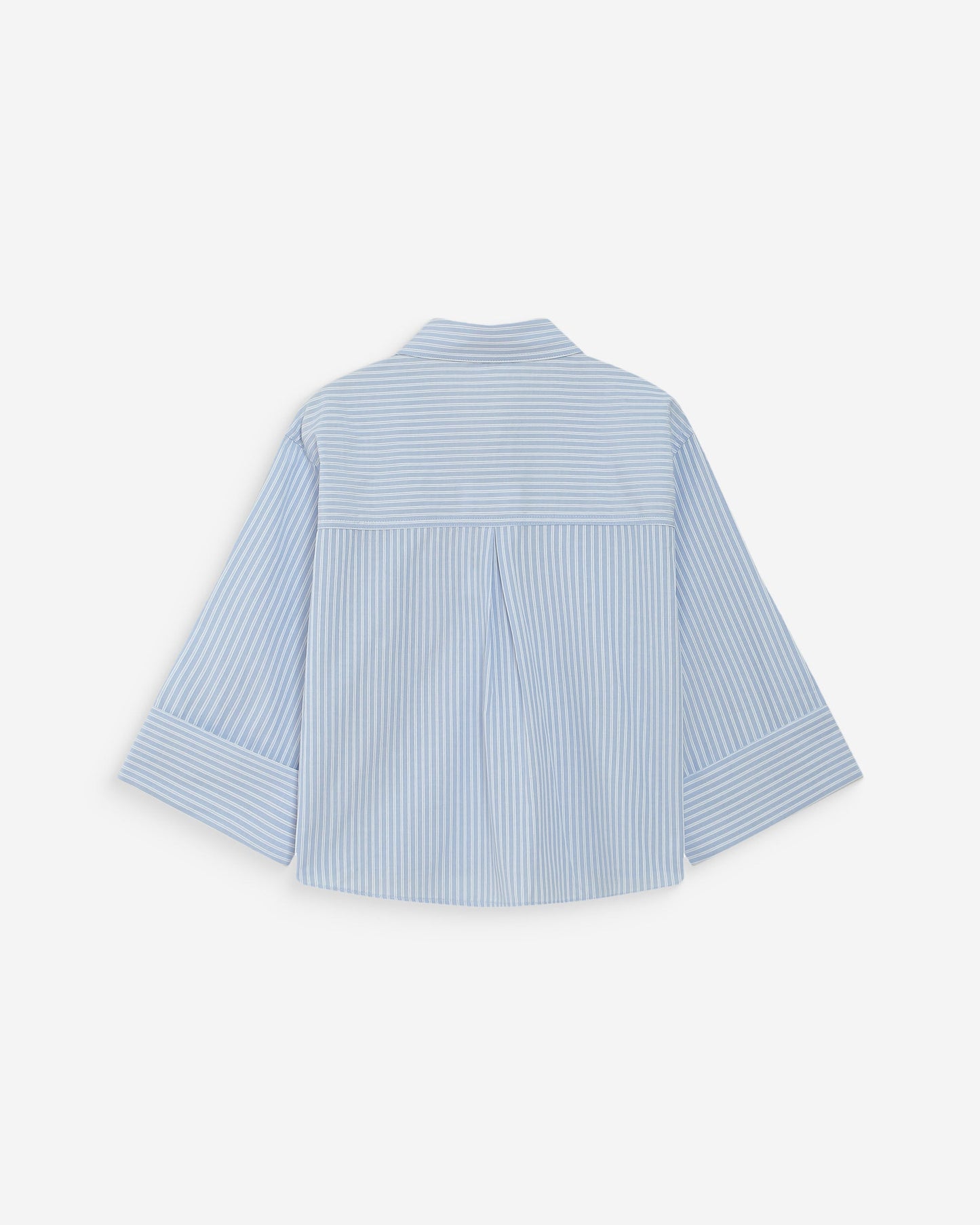 Grace & Mila Voice Short Striped Shirt in Ciel