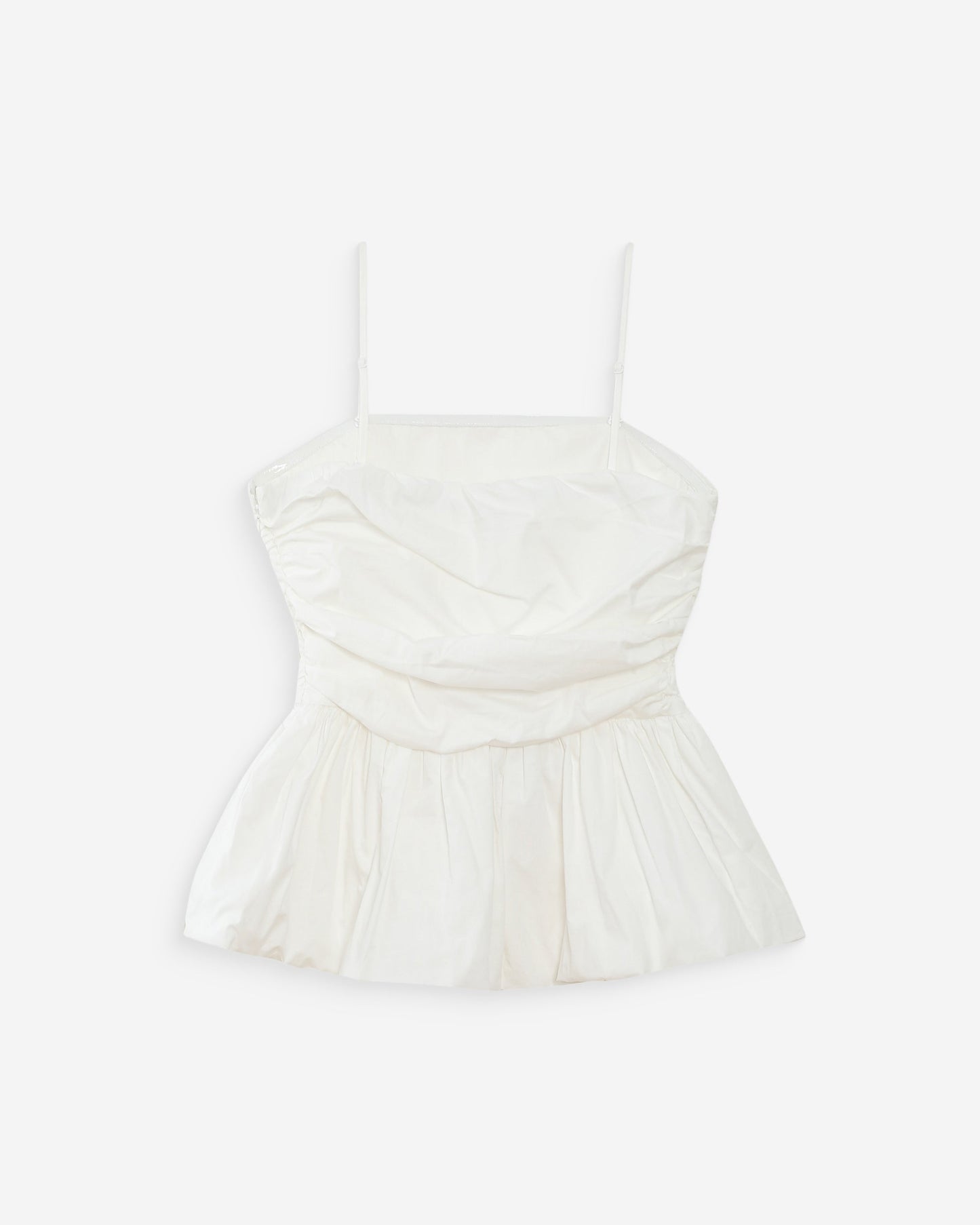Grace & Mila Valo Fitted Peplum Top in Ivory