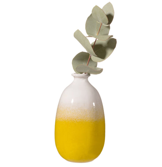 Sass & Belle yellow ombre stoneware vase 12cm