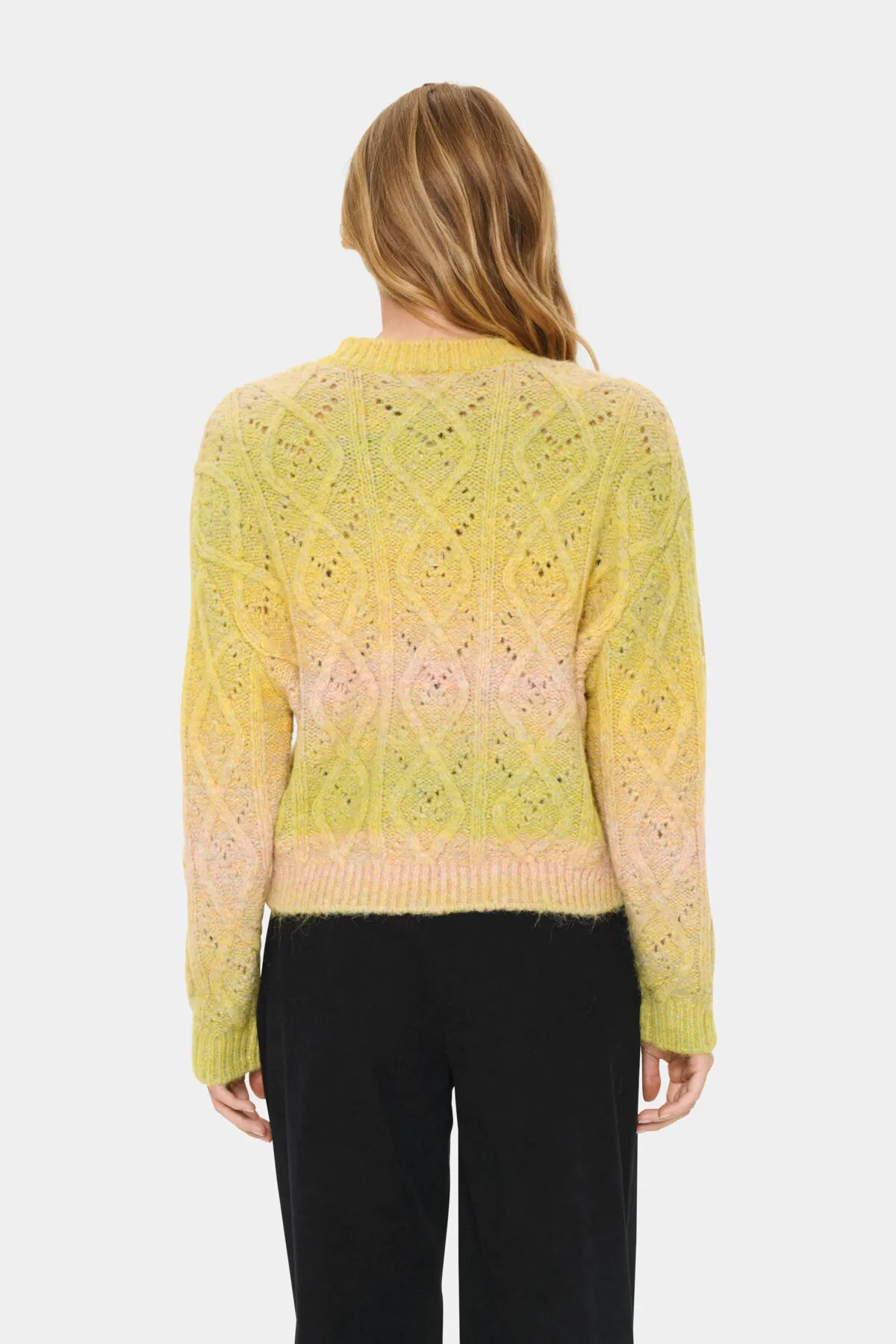 Saint Tropez Misted Yellow Melange Morgan Pullover
