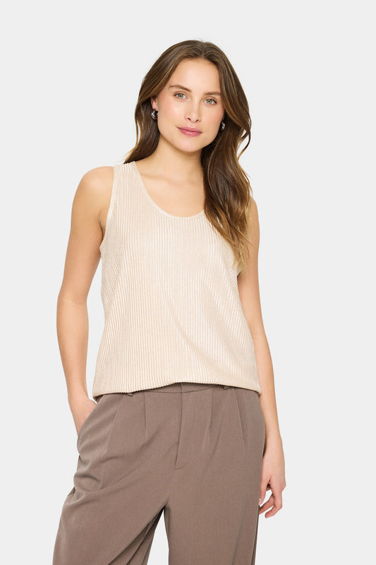 Soaked In Luxury Evy Top in Winter White