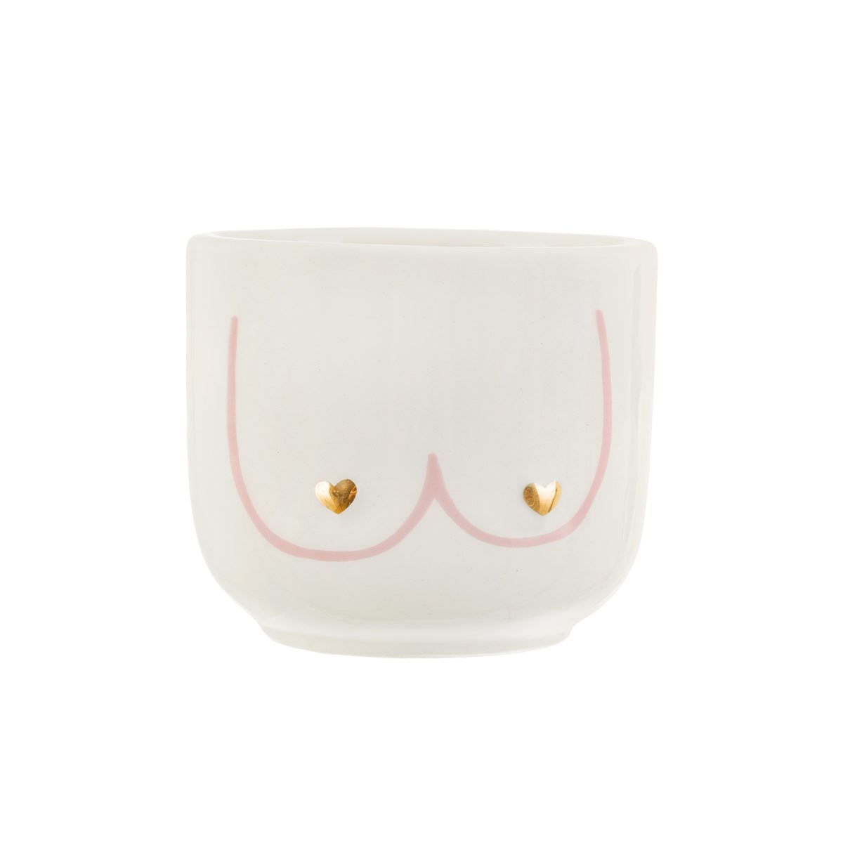 Sass & Belle Mini Girl Power Boobies White Planter