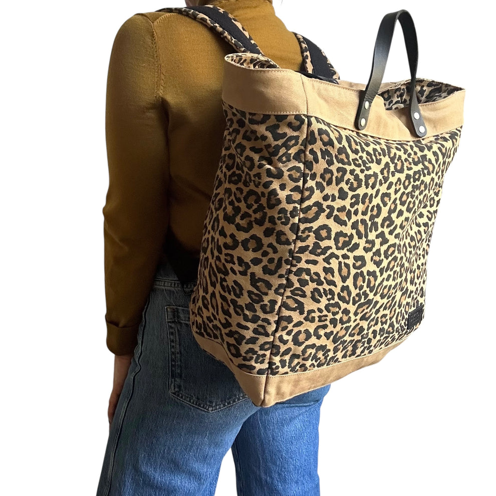 Sixton Clovelly Backpack - Sand Leopard Print
