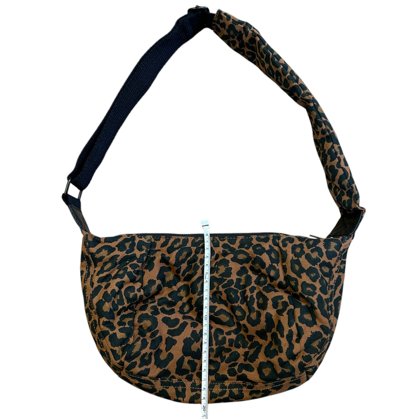 Brixton Cross Body Sling Bag - Twill Brown Leopard - small