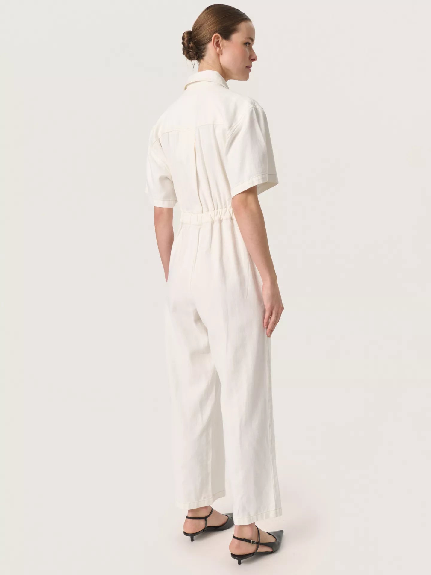 Soaked in Luxury Zalia Jumpsuit in Whisper White