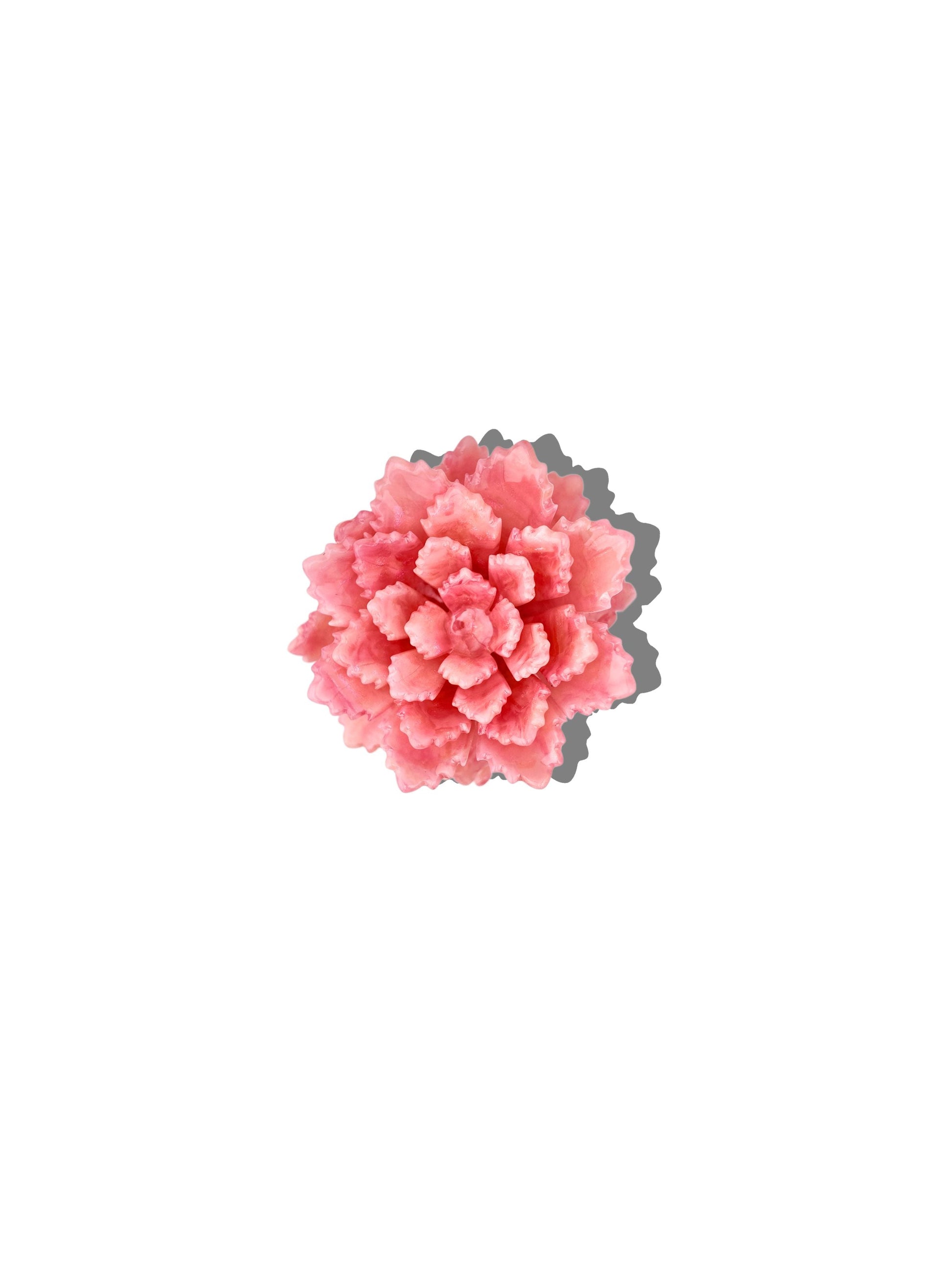 Solar Eclipse Hand-Painted Origami Peony Flower Claw Hair Clip | Eco-Friendly