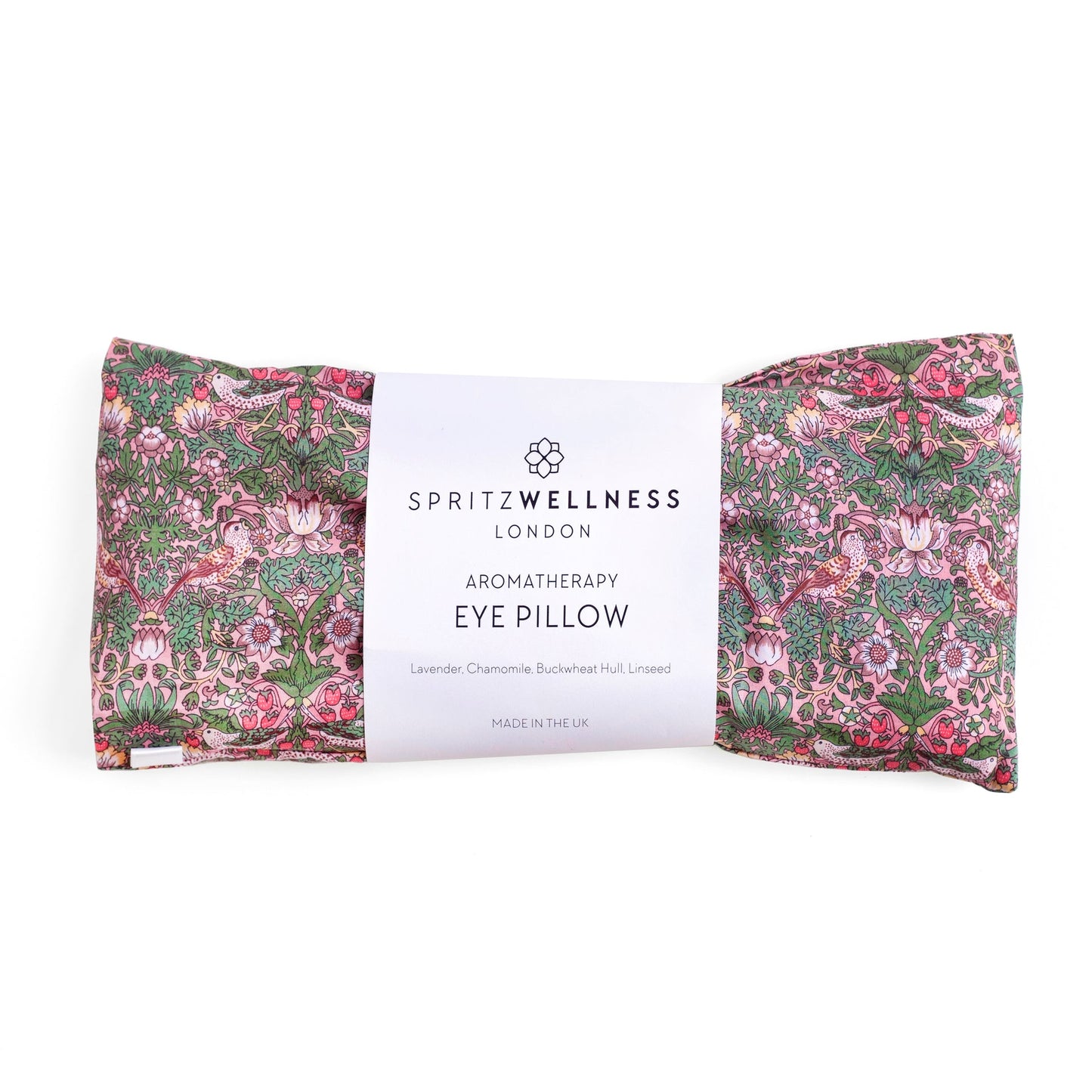 Spritz London Aromatherapy Liberty Print Eye Pillow - Strawberry Thief Pink