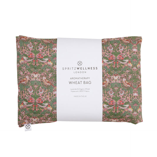 Spritz London Aromatherapy Liberty Print Wheat Bag - Strawberry Thief Pink