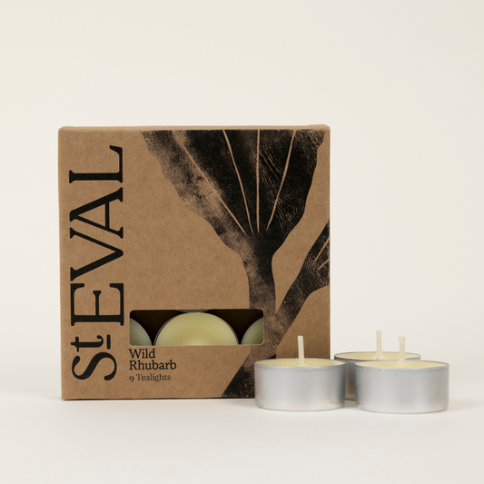 St Eval Wild Rhubarb Tealights