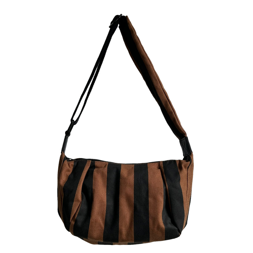 Brixton Cross Body Sling Bag -  Stripe Print  - Small