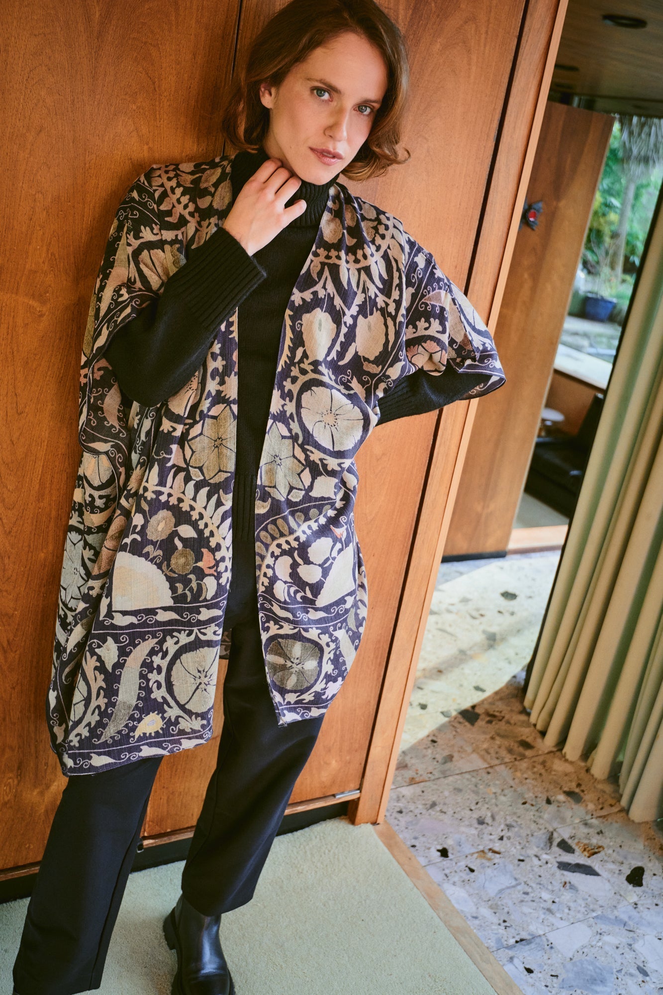 One Hundred Stars Susani Charcoal Wool Throwover