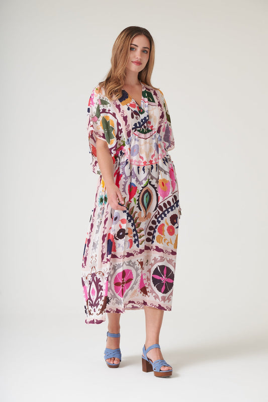One Hundred Stars Susani Pink String Dress