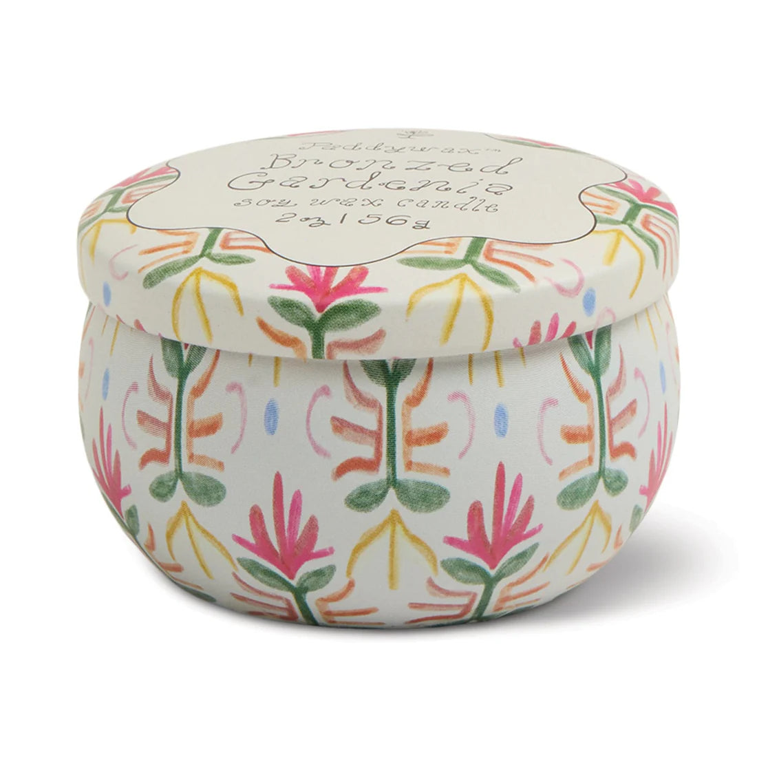 Paddywax Bronzed Gardenia - Tulip 2 oz Tin Candle