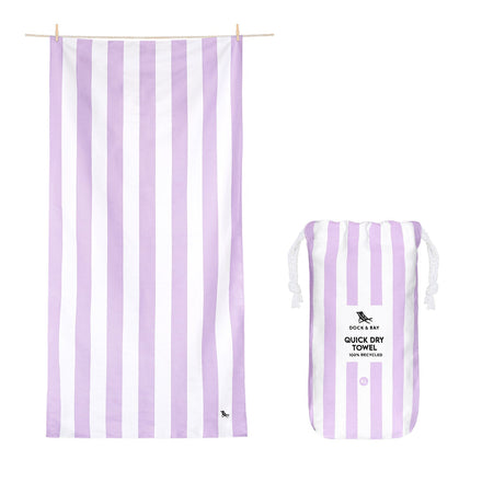 Dock & Bay Quick Dry Towel - LG Lombock Lilac 160cm x 90cm