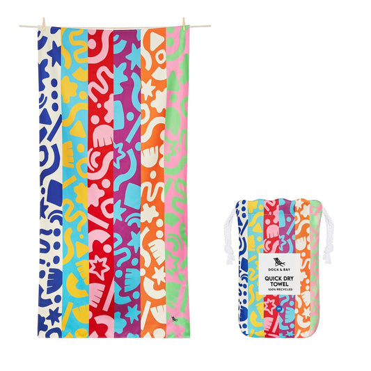 Dock & Bay KIDS Quick Dry Towel - Power of Positivity 130x70cm