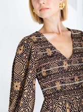 Bonte London Troy Dress in Midnight & Sand