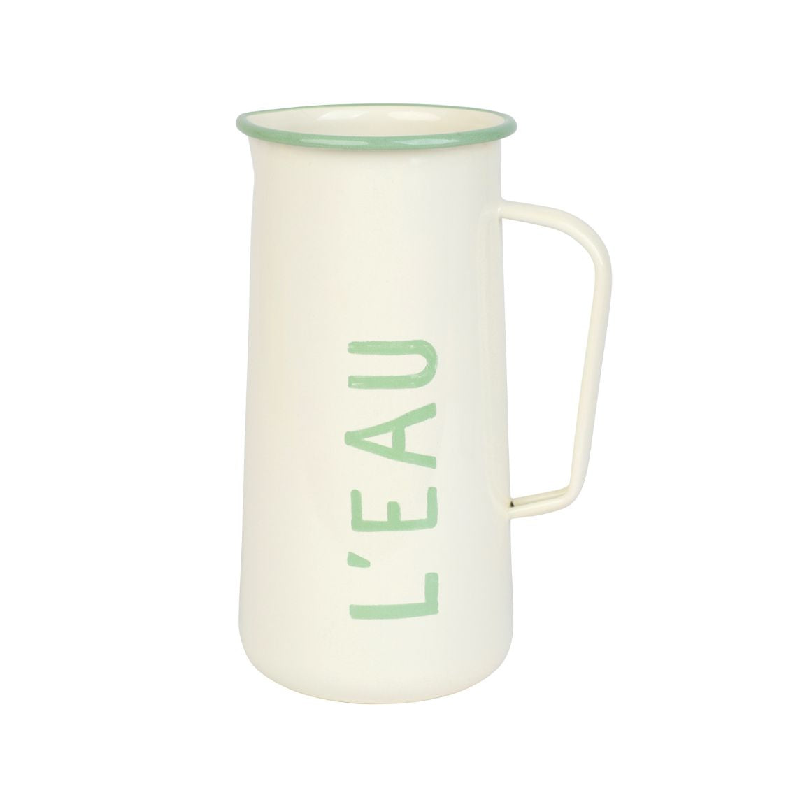 Talking Tables Enamel Water Jug "L'Eau" - 20cm
