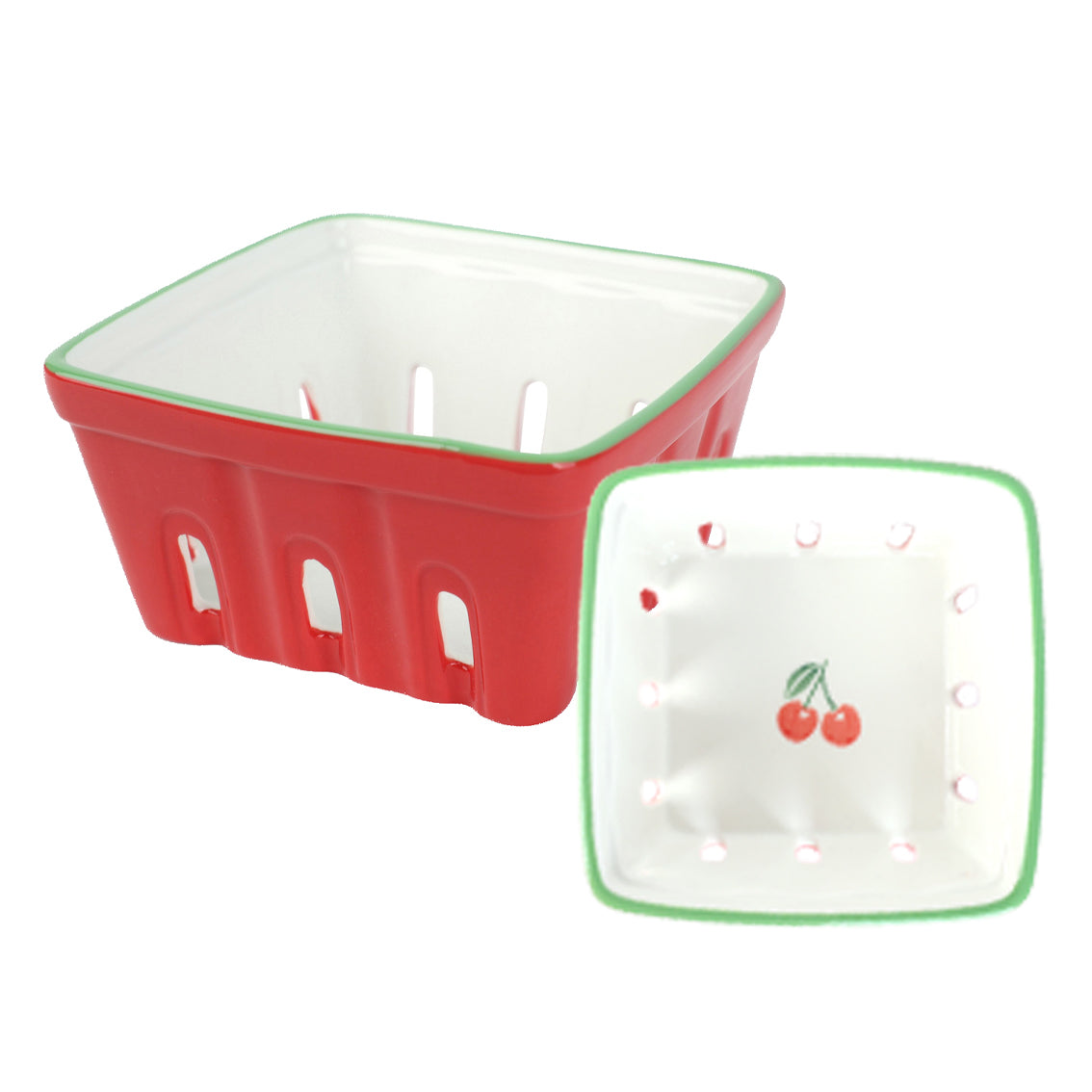 Talking Tables UK Cherry Ceramic Punnet - 15cm