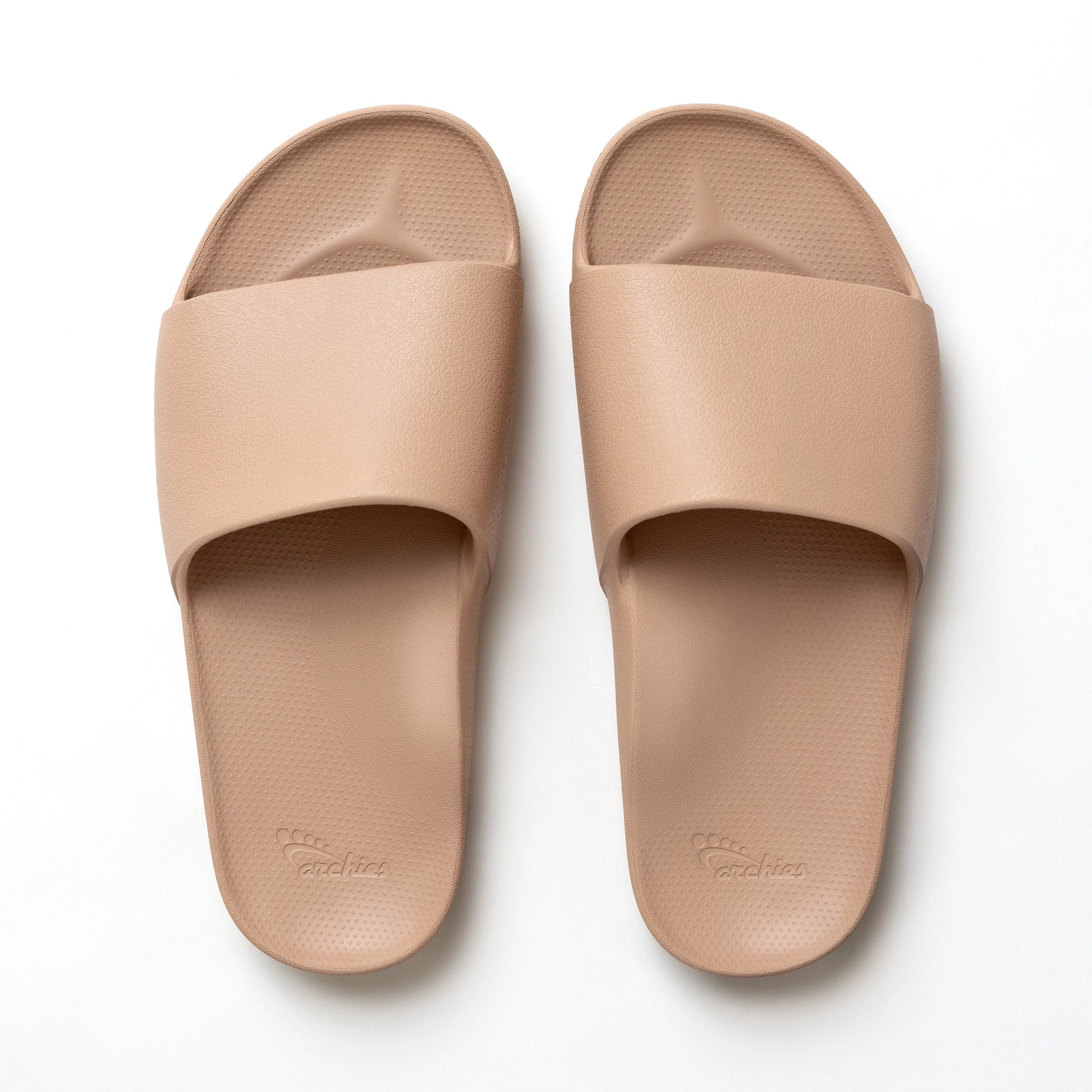 Archies Tan Arch Support Slides - Classic