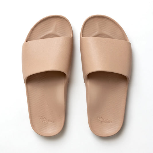 Archies Tan Arch Support Slides - Classic