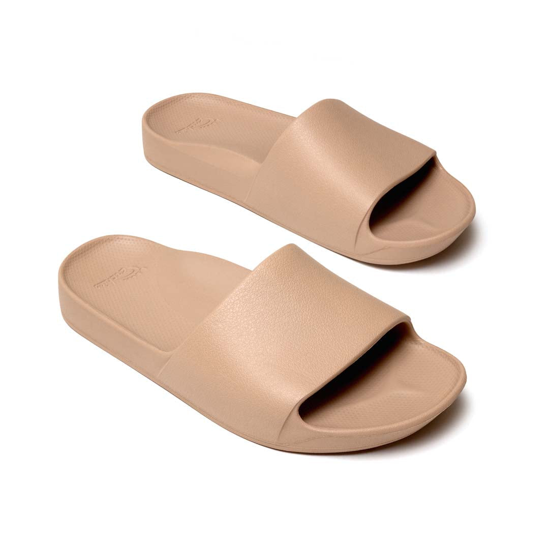 Archies Tan Arch Support Slides - Classic