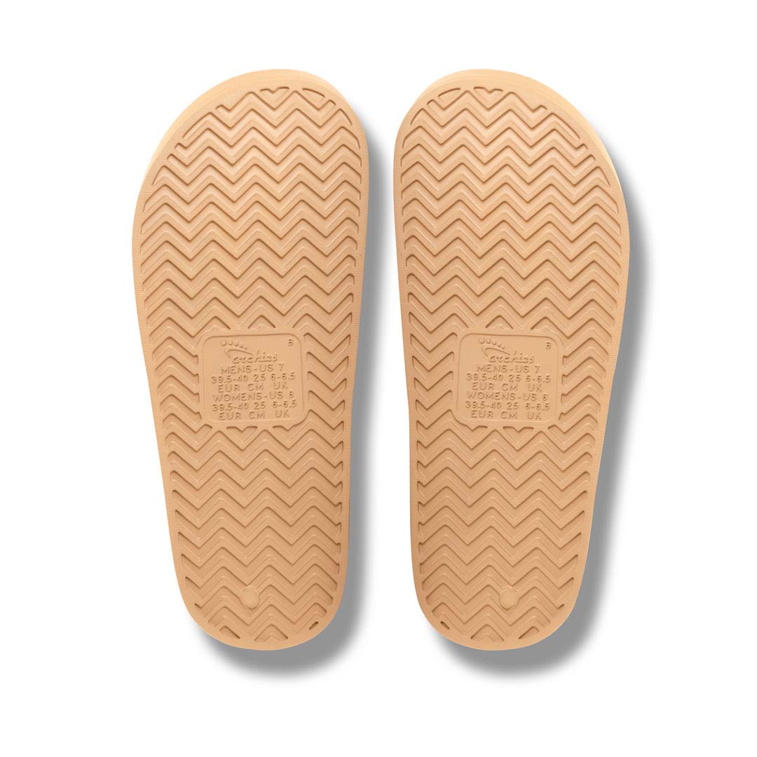Archies Tan Arch Support Slides - Classic