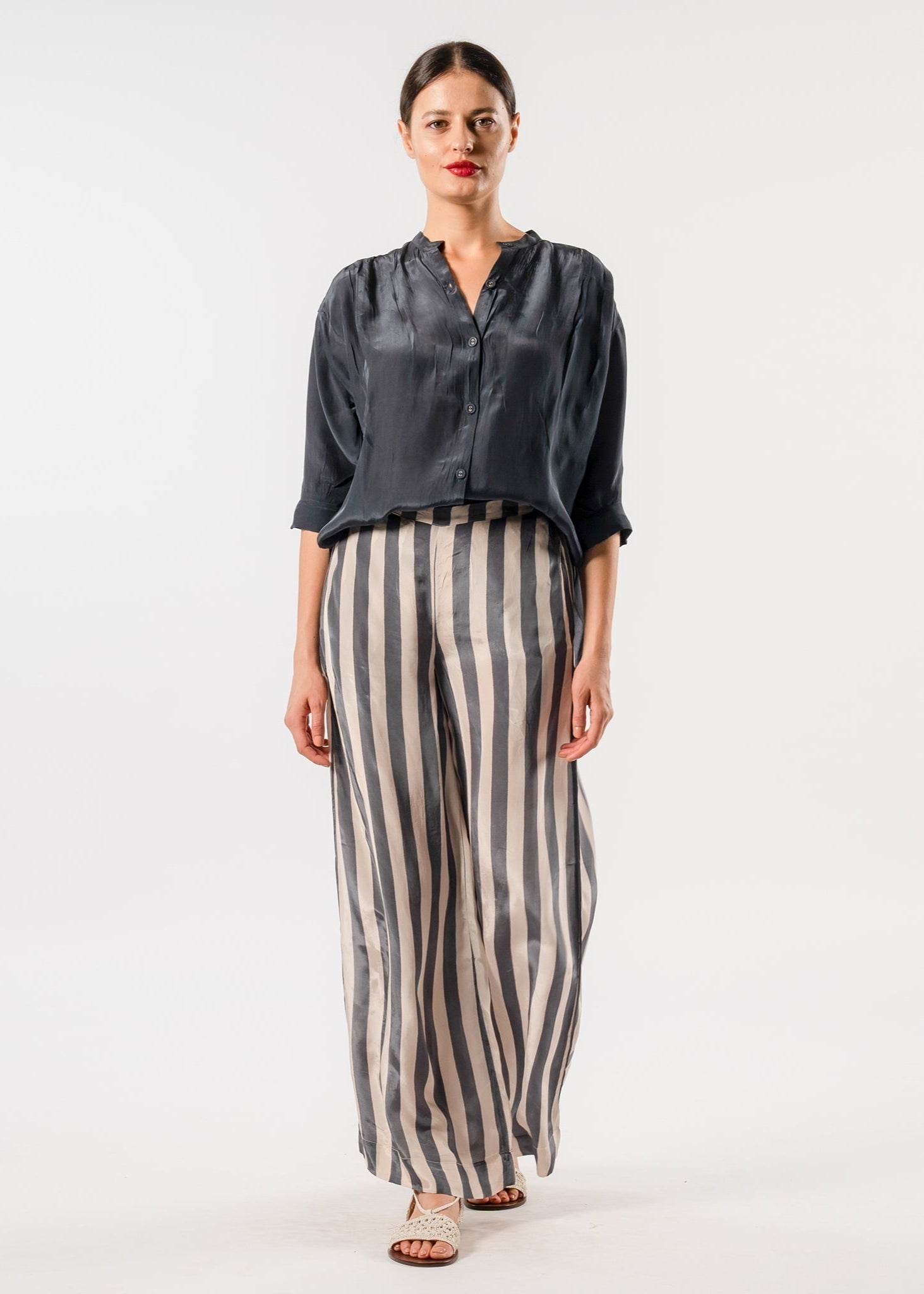 Tanavana Lyon Blouse in Slate