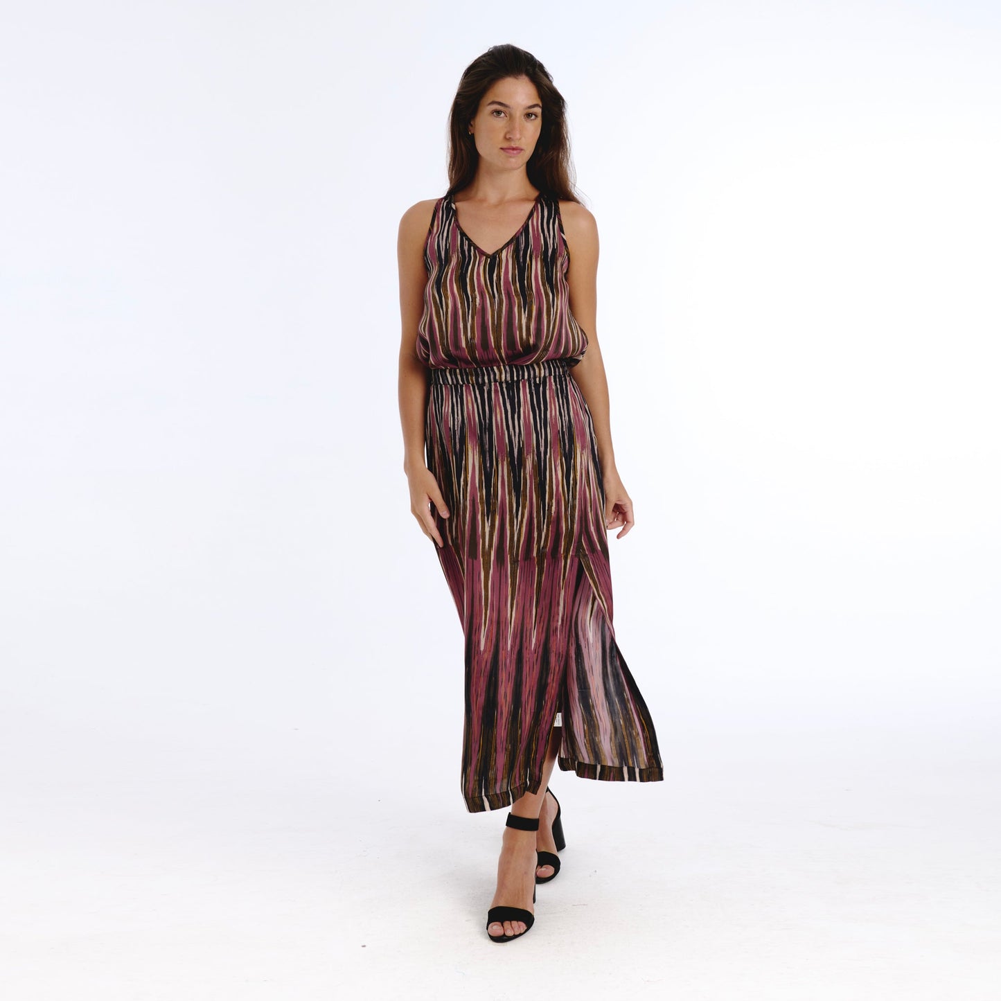 Tanavana Nebla Brown Ikat Top