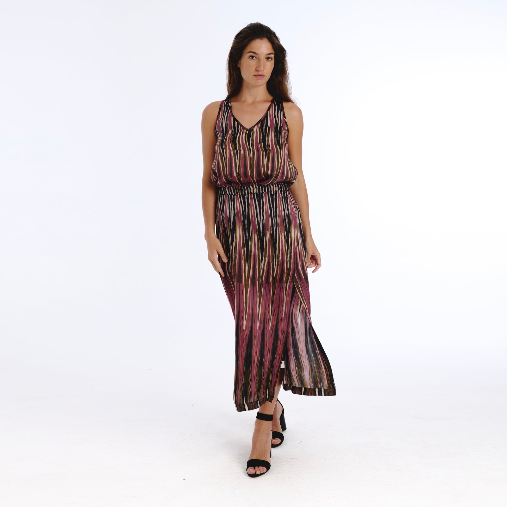 Tanavana Nebla Brown Ikat Top