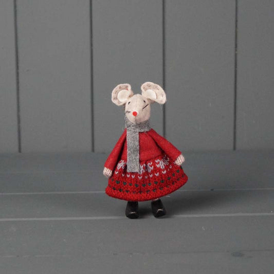 The Satchville Company Fabric Mouse with Clogs (11cm)