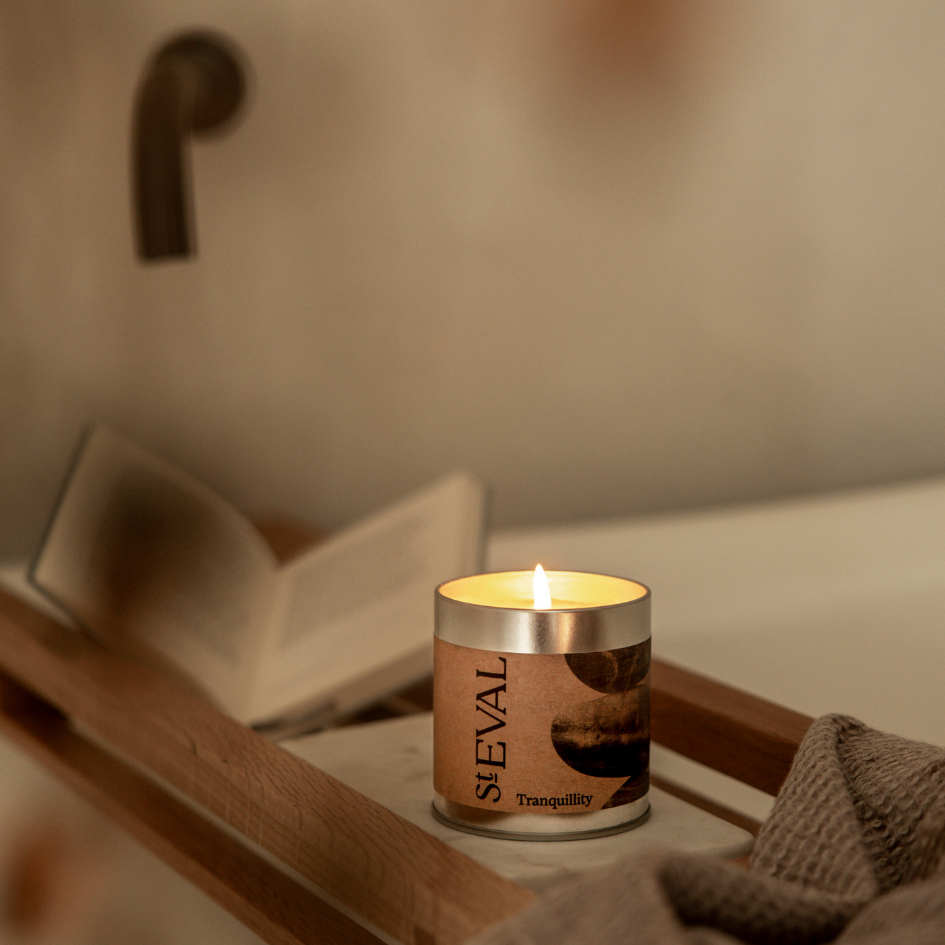 St Eval Tranquillity, Scented Tin Candle