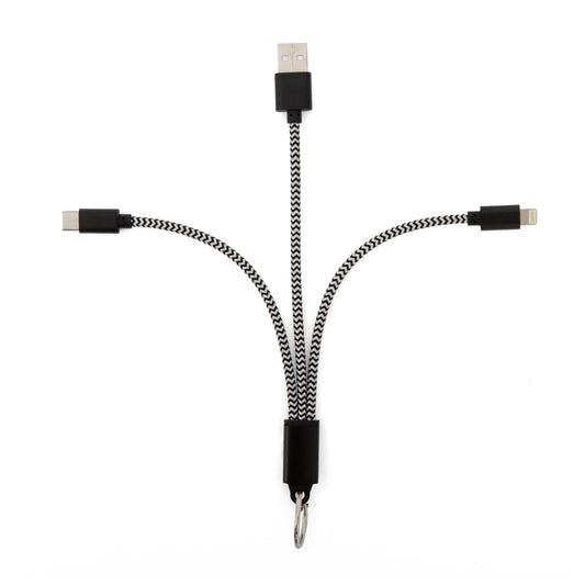 Kikkerland 3-in-1 Charging Keyring