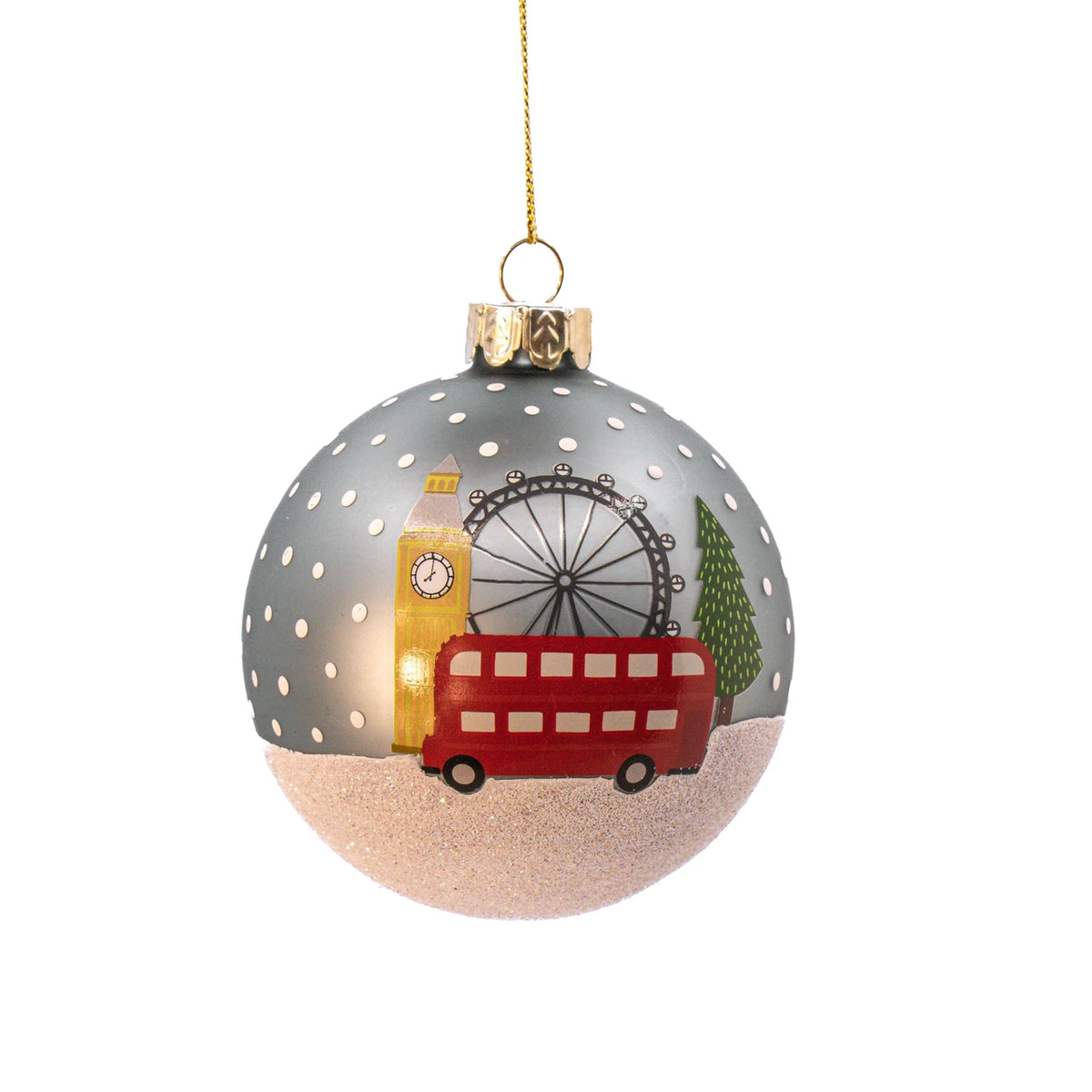 Sass & Belle London Scene Glass Bauble