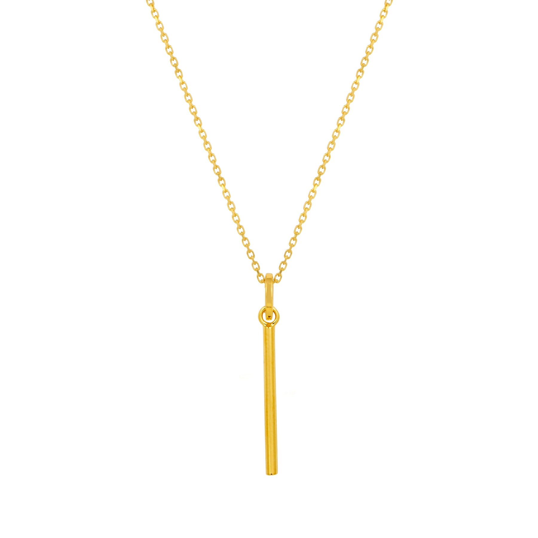 Vurchoo Jewellery Minimalist Gold Bar Pendant