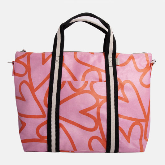 Caroline Gardner Pink Magnet Weekend Bag