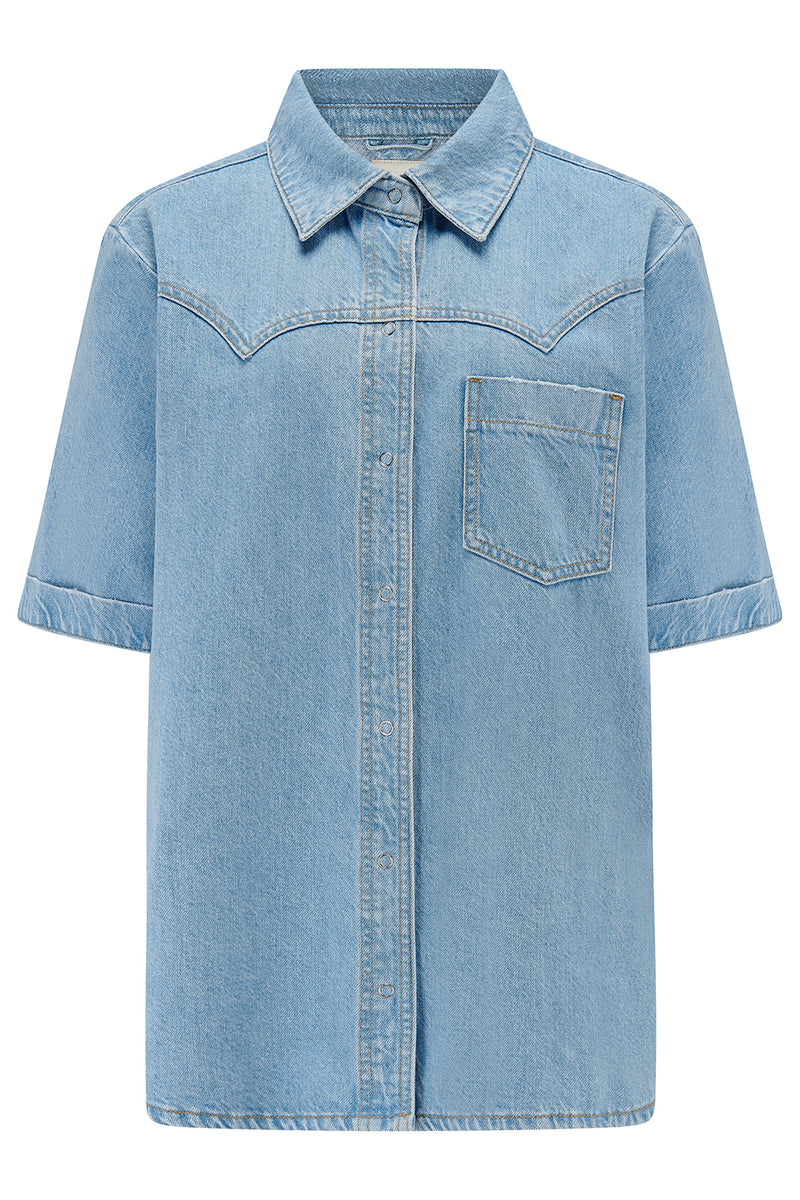 seventy + mochi Eva Shirt in Summer Sky